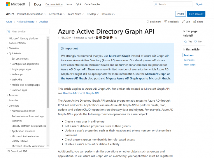 Azure Active Directory Identity implementation